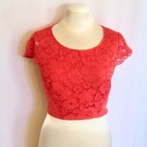 Bebe Chica Lace Crop Top